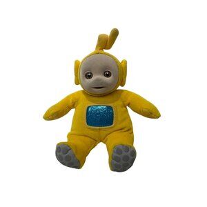 Eden Yellow Teletubbies Laa-Laa Plush Doll With Blue Glitter Tummy Screen 1996
